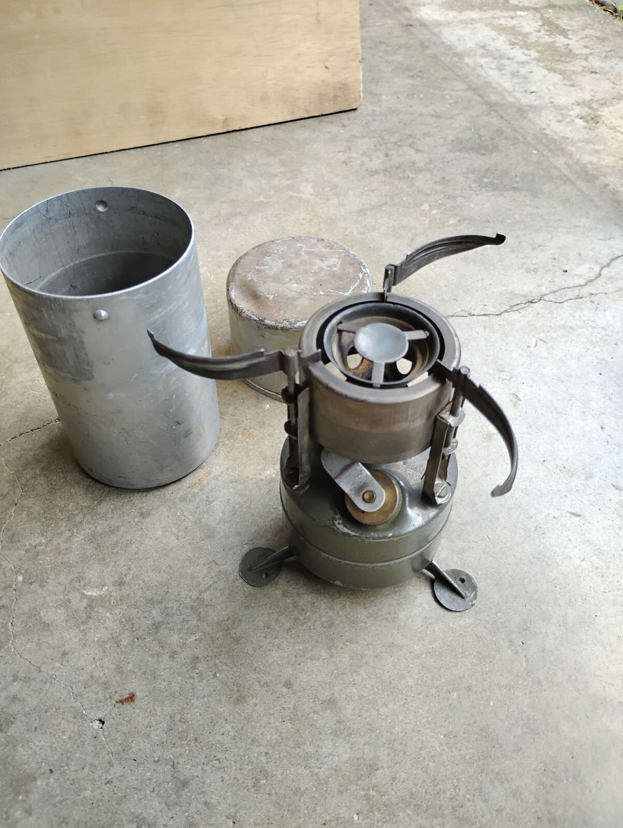 U.S. Military Rogers Akron Ohio 1952 Camp Stove Canister and