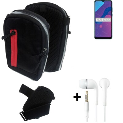 Holster + Kopfhörer für Huawei Honor 9A Gürteltasche Schutz-Hülle Handytasch