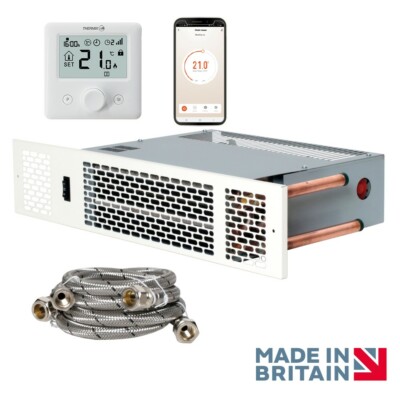 Thermix Smart Wifi Sockelheizung - Anthrazit / Schwarz / Edelstahlgitter 1,8 kW