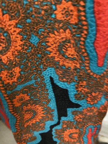 Tracy Reese V-cut back midi dress Black Multicolor Paisley Embellishments Size 6 - Picture 12 of 12