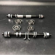 CDHPOWER Bike Hub Axle Front Rear 3/8" and Bearing for 26"/29"/700C Bike Wheel