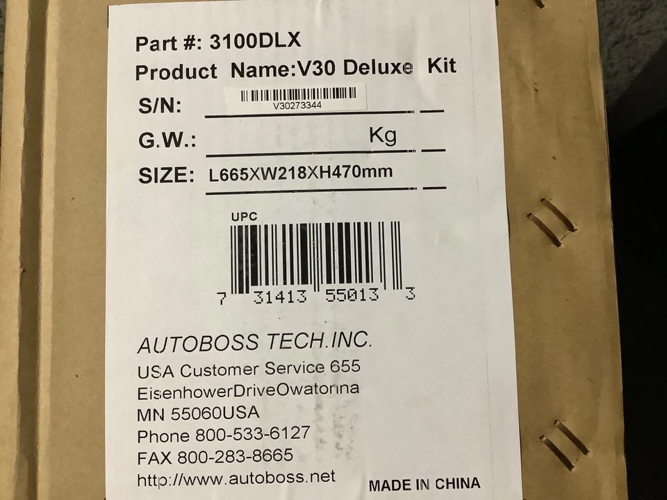 Sistema informático de diagnóstico de vehículos de lujo SPX OTC 3100DLX AutoBoss V30 Foto 2 de 3