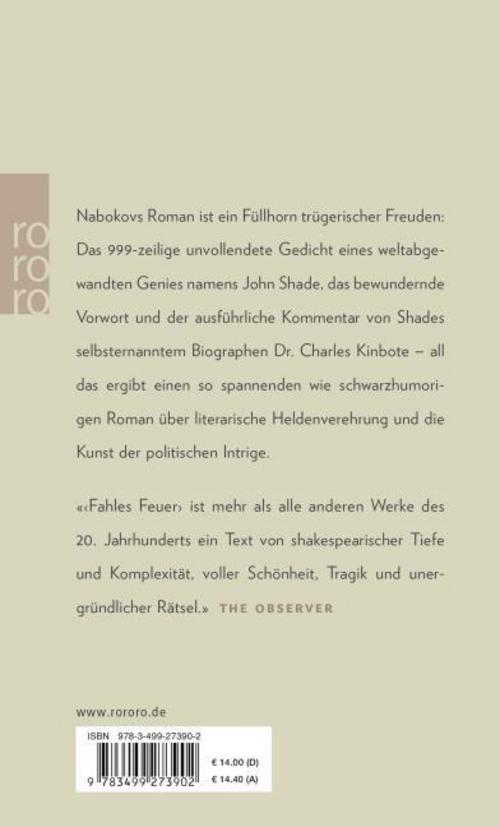 Thumbnail - Fahles Feuer Vladimir Nabokov