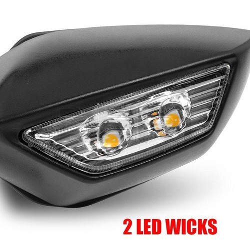 Motorcycle Rear View Mirrors LED Turn Signal For Kawasaki Ninja ZX10R 2011-2015 - Picture 14 of 16