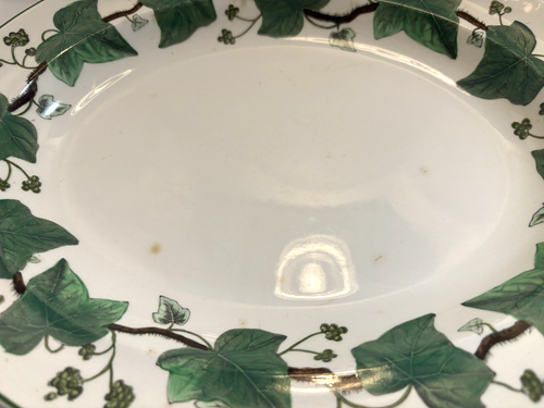 12 1/2” Oval Platter Napoleon Ivy Wedgwood of Etruria & Barlaston And Cups - Picture 2 of 9