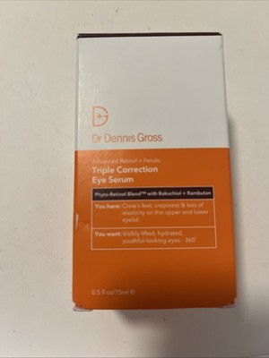 New Dr. Dennis Gross Advanced Retinol + Ferulic Triple Correction Eye Serum 15ml