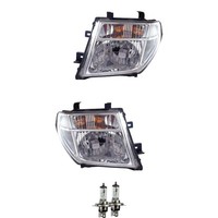 Halogen Scheinwerfer Set H4 FüR Nissan NP300 Navara Pathfinder Iii Inkl Lampen