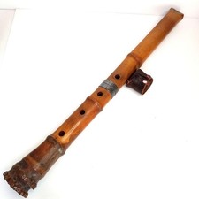 Shakuhachi 54 cm 1 Shaku 8 Sun con custodia autentico flauto bambù giapponese