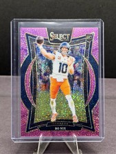 2024 Select Bo Nix #30 Pink Glitter /15 RC Broncos *Rookie*