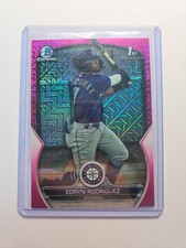 Edryn Rodriguez 2023 Bowman Chrome Fuchsia Mega Refractor /199