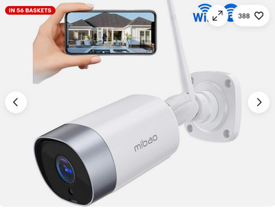 mibao P450 1080p wasserdichte WiFi Überwachungskamera - Weiß