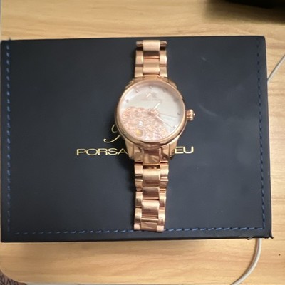 Porsamo Bleu Juliet Women s Quartz Watch Rose Gold SS Bracelet White Dial