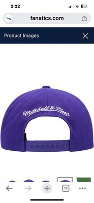 Los Angeles Lakers Mitchell & Ness The Grid Snapback Hat - Purple