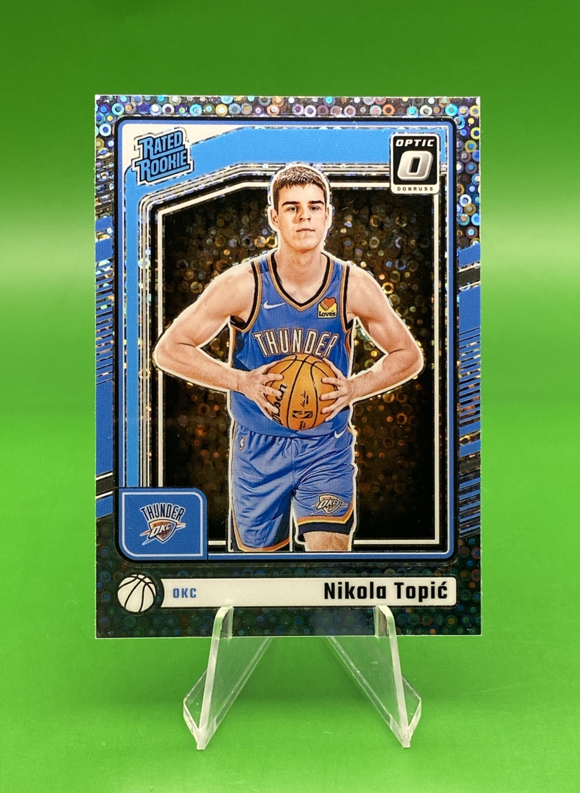 2024-25 Donruss Optic Nikola Topic Fast Break Disco Prizm Rated Rookie #278
