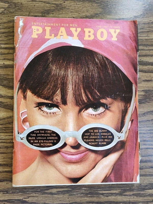 VTG Playboy Magazine Book Rare June 1965 Ursula Andress - Vargas Girl 