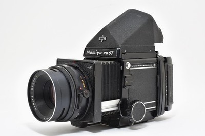 【 Exc+5 】 Mamiya RB67 Pro S Sekor C 127mm f3.8 Lens Prism Finder From Japan