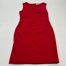 Calvin Klein Women's Sheath Dress Red, Size 10