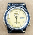 VTG 1987 Seiko SQ Sports 150 PVD Black/Gold 5H23-6379 - NO BAND - FOR PARTS