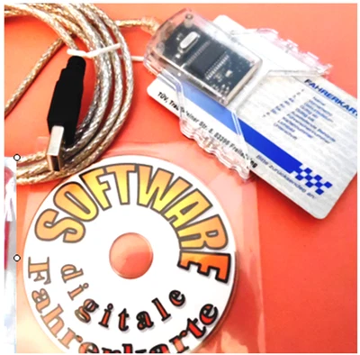 Lesegerät mit Mini-CD incl. Software zum Auslesen der digit. Fahrerkarte - Bild 1 von 3