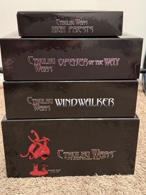 Cthulhu Wars Kickstarter 1st Ed + Windwalker + Opener of the Way + High Priests