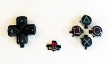 Sony PS5 Crystal Black - 30th Anniversary replacement buttons Glossy - US STOCK