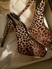 Gucci Vittorio Soft Pony Animal Print Nero Si...