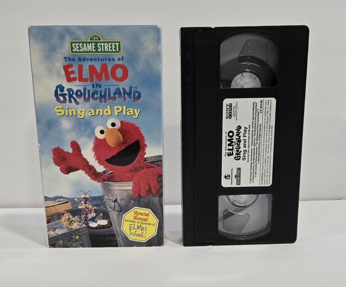 The Adventure of Elmo in Grouchland Sing and Play VHS Tape (1999