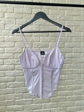 Versace Vintage Purple Corset Top Women's Size M