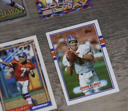 John Elway Denver Broncos Karten Lot (24 Karten) Topps Score Pro Set Pinnacle - Bild 13 von 15