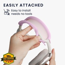 kwmobile Headband Cover for AirPods Max Silicone Lavender