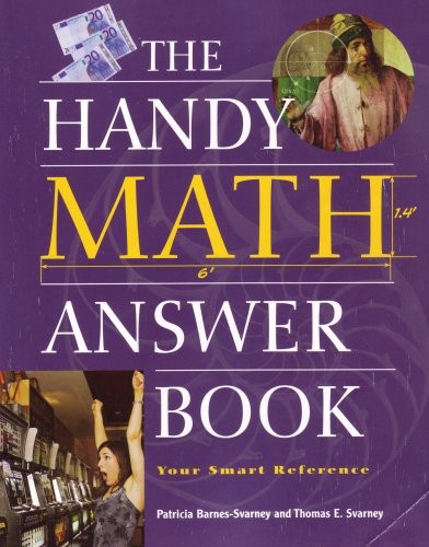 HANDY MATH ANSWER BOOK By And Thomas E Svarney Barnes-sv Patricia **BRAND NEW** - Picture 1 of 1