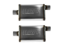 Flowmaster 71226 Stainless Steel Fx Muffler 2.5 Offset In 2.5 Center Out Qty 2