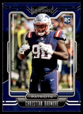 2021 Panini Playbook Christian Barmore Rookie New England Patriots #158