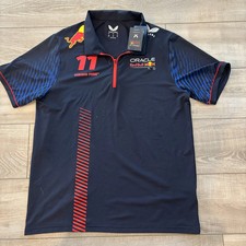 Oracle Red Bull Racing Castore Sergio Perez Driver Polo Shirt L NWT