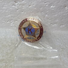 Kiwanis International Lapel Pin Texas Oklahoma District Enamel Clutch