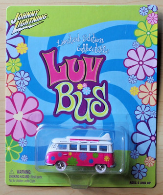 Johnny Lightning Luv Bus Limited Edition White Lightning VW Bus