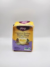 Yogi Cinnamon Horchata Stress Sleep 16 Teabags Caffeine Free Herbal Supplement