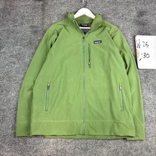 Patagonia Full Zip Soft Shell Jacket XL Green Polyester