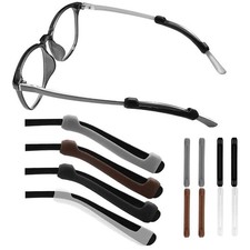 4 Pairs Silicone Eyeglasses Temple Tips Eye Glasses Sleeve Retainer Cushion