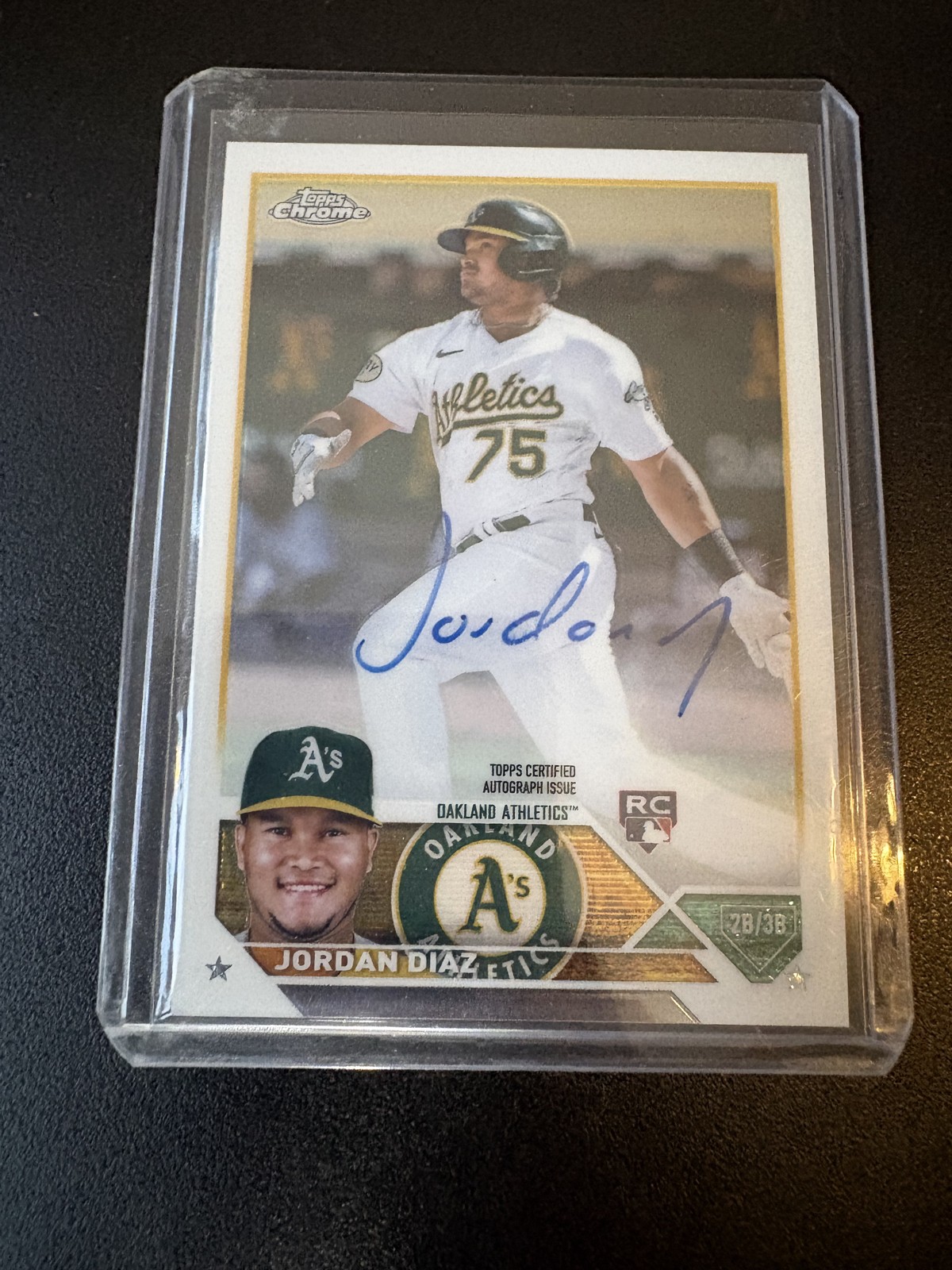 2023 Topps Chrome - Rookie Autographs Jordan Diaz #RA-JDI (AU, RC)
