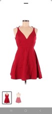 Lulus Women's Medium Red Cocktail  Dress
