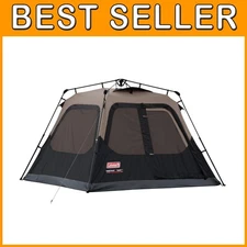 Secure 4-Person Instant Camping Tent with Rain Protection