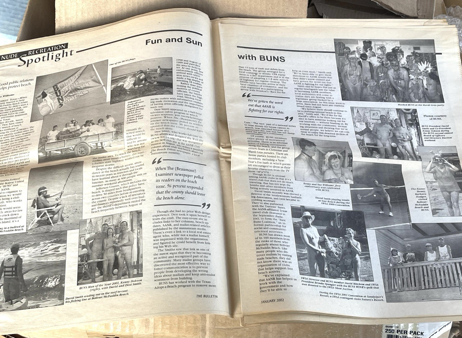 LOT- NUDIST NATURIST VINTAGE FULL NEWSPAPERS & MAGS AANR  NONE ON EBAY