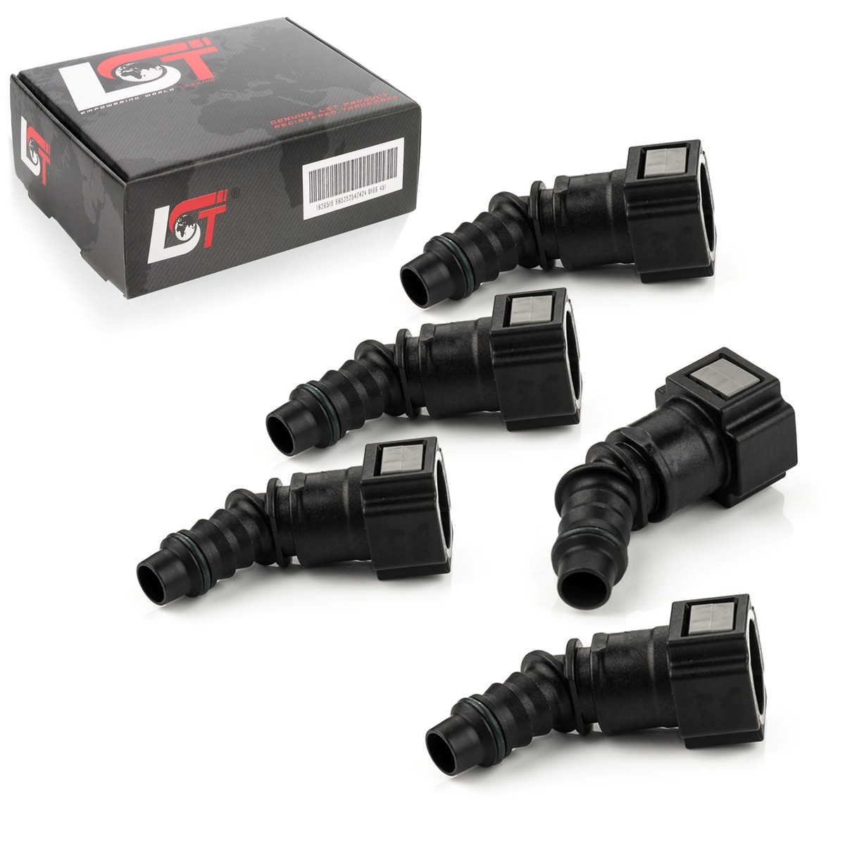 5x Quick Release Fuel Line Coupling 45° 7.89x8mm for CHEVROLET