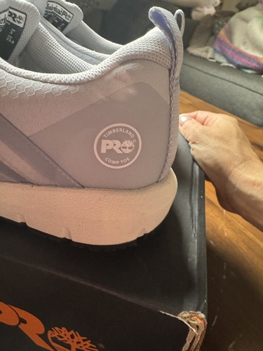 Timberland PRO Radius Shoes Womens Size 5.5M Gray Composite Safety Toe Work - Picture 4 of 14