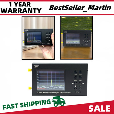 SA6 35-6200MHz RF Spectrum Analyzer 3.2inch Screen Spectrum Signal Genertor
