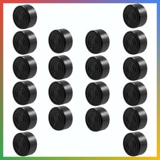 Guitar Pedal Footswitch Toppers Black PVC 20 Pcs Protection Cap