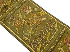 7653436: JAPANESE KIMONO JAPANESE NAGOYA OBI / MAWATA TSUMUGI / WOVEN FLOWER ARA