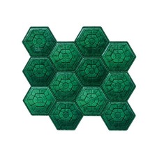 Mosaicowall Deep Green Peel and Stick Backsplash Tile Sticker Kitchen Decor