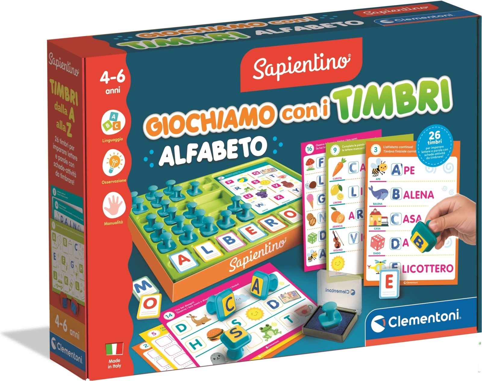 Merchandising Clementoni: Timbri Dalla A Alla Z